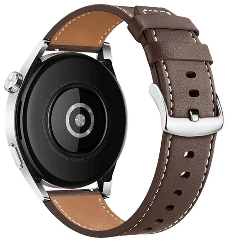 Executive Stitched Leather Strap Compatible With Google Pixel Watch 3 (41mm) | 2 Colours Available