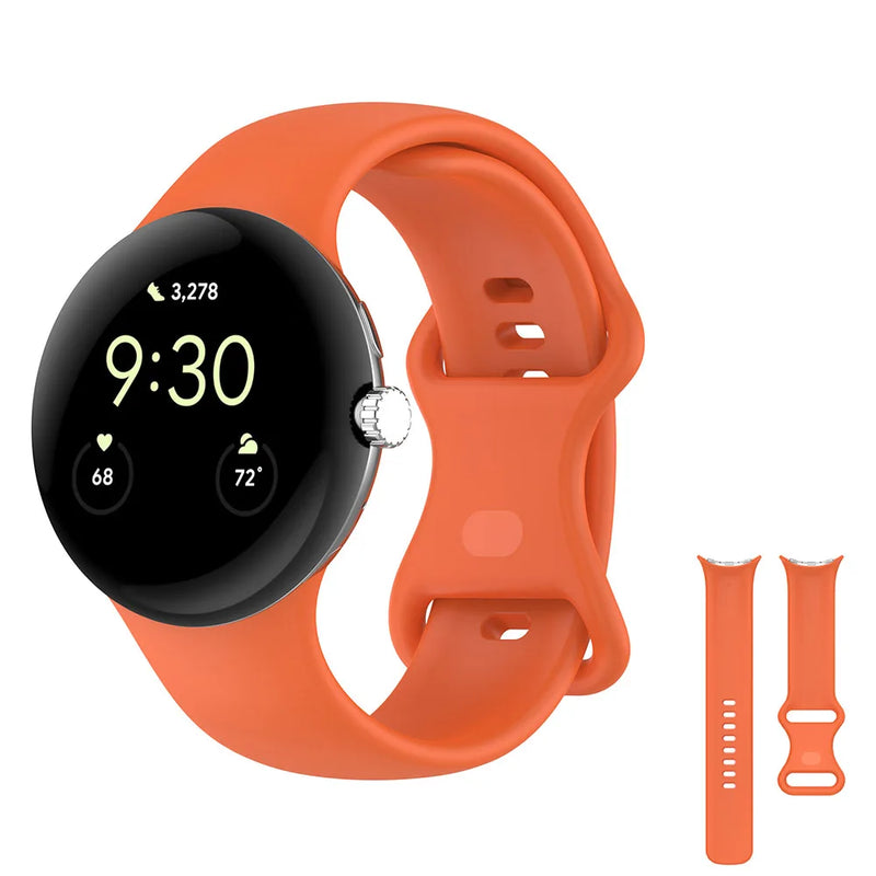 Premium Silicone Strap Compatible With Google Pixel Watch 3 (41mm) | 12 Colours Available