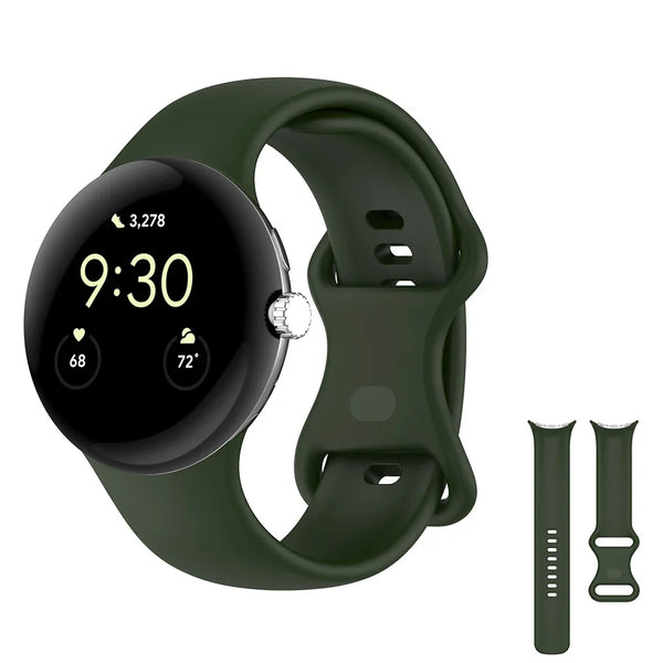 Premium Silicone Strap Compatible With Google Pixel Watch 3 (45mm) | 12 Colours Available