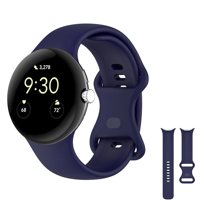 Premium Silicone Strap Compatible With Google Pixel Watch 3 (41mm) | 12 Colours Available