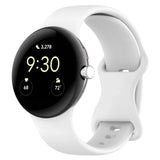 White Silicone Google Pixel Watch 4 Strap | For 41mm and 45mm Models