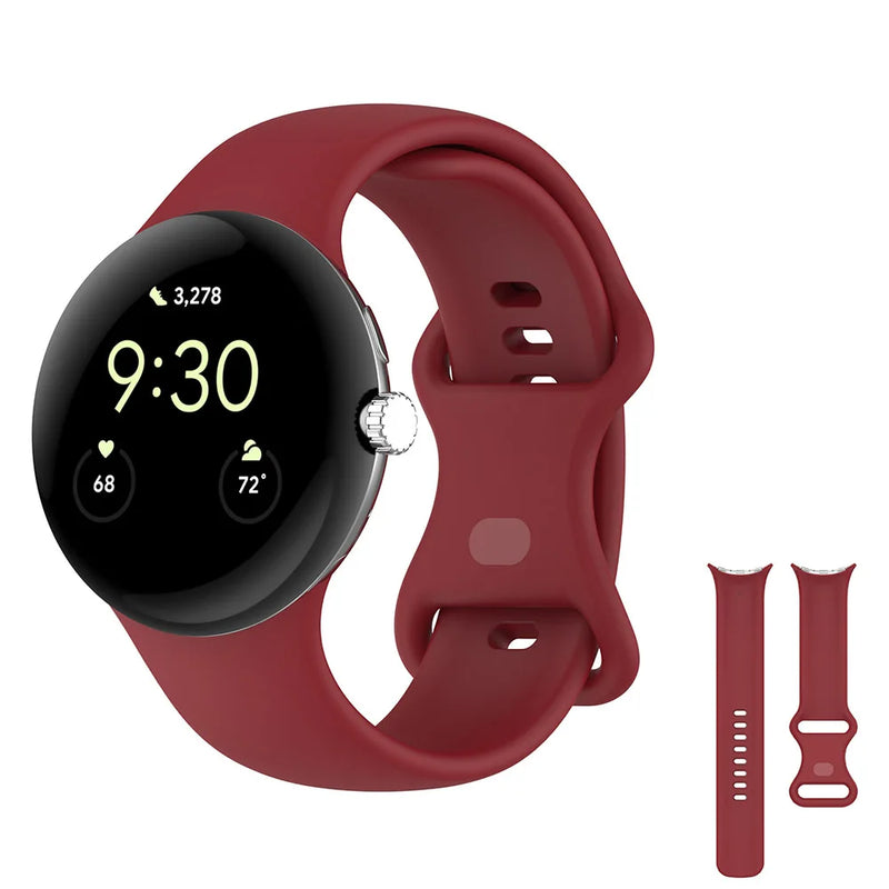 Premium Silicone Strap Compatible With Google Pixel Watch 3 (41mm) | 12 Colours Available