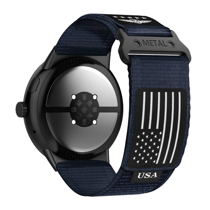 Nylon Patriot Strap Compatible With Google Pixel Watch 3 (45mm) | 5 Colours Available