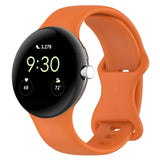 Orange Silicone Google Pixel Watch 4 Strap | For 41mm and 45mm Models