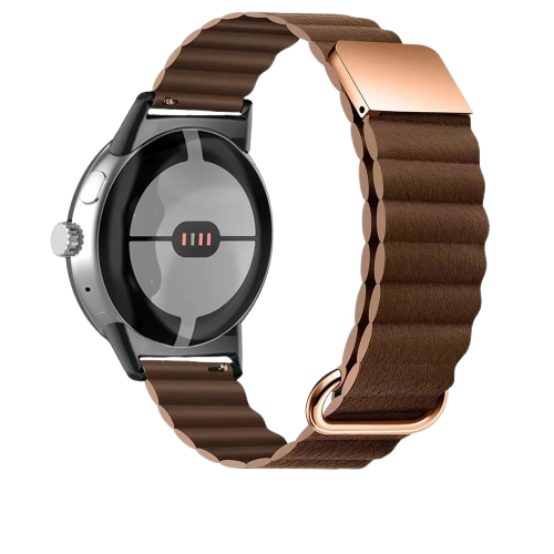 Magnetic Leather Strap Compatible With Google Pixel Watch 3 (45mm) | 14 Colours Available