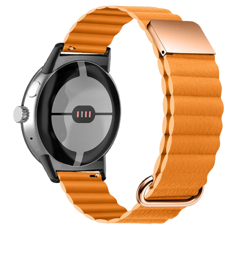 Magnetic Leather Strap Compatible With Google Pixel Watch 3 (45mm) | 14 Colours Available