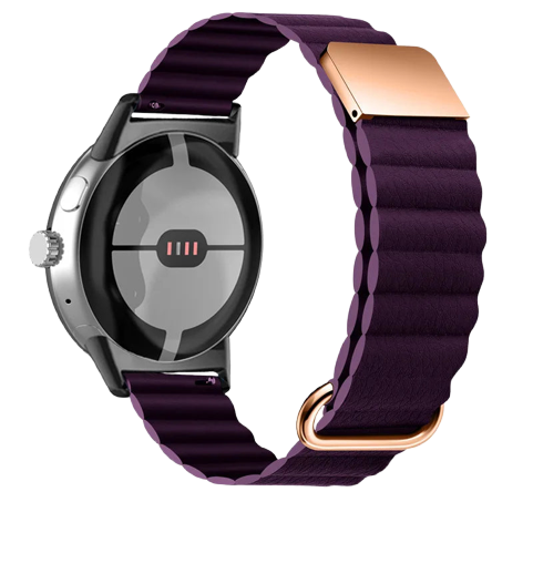 Magnetic Leather Strap Compatible With Google Pixel Watch 3 (45mm) | 14 Colours Available