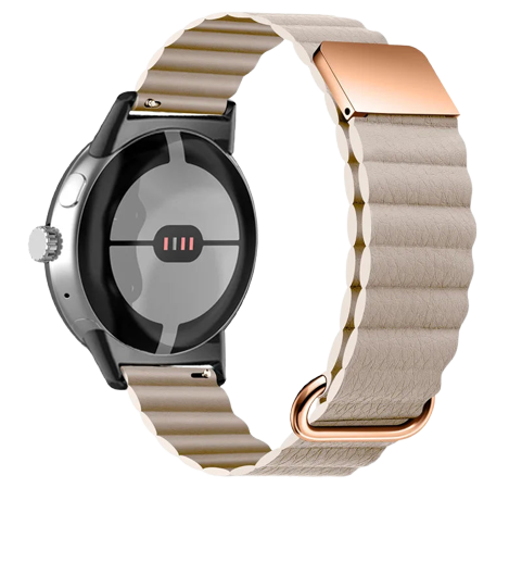 Magnetic Leather Strap Compatible With Google Pixel Watch 3 (45mm) | 14 Colours Available